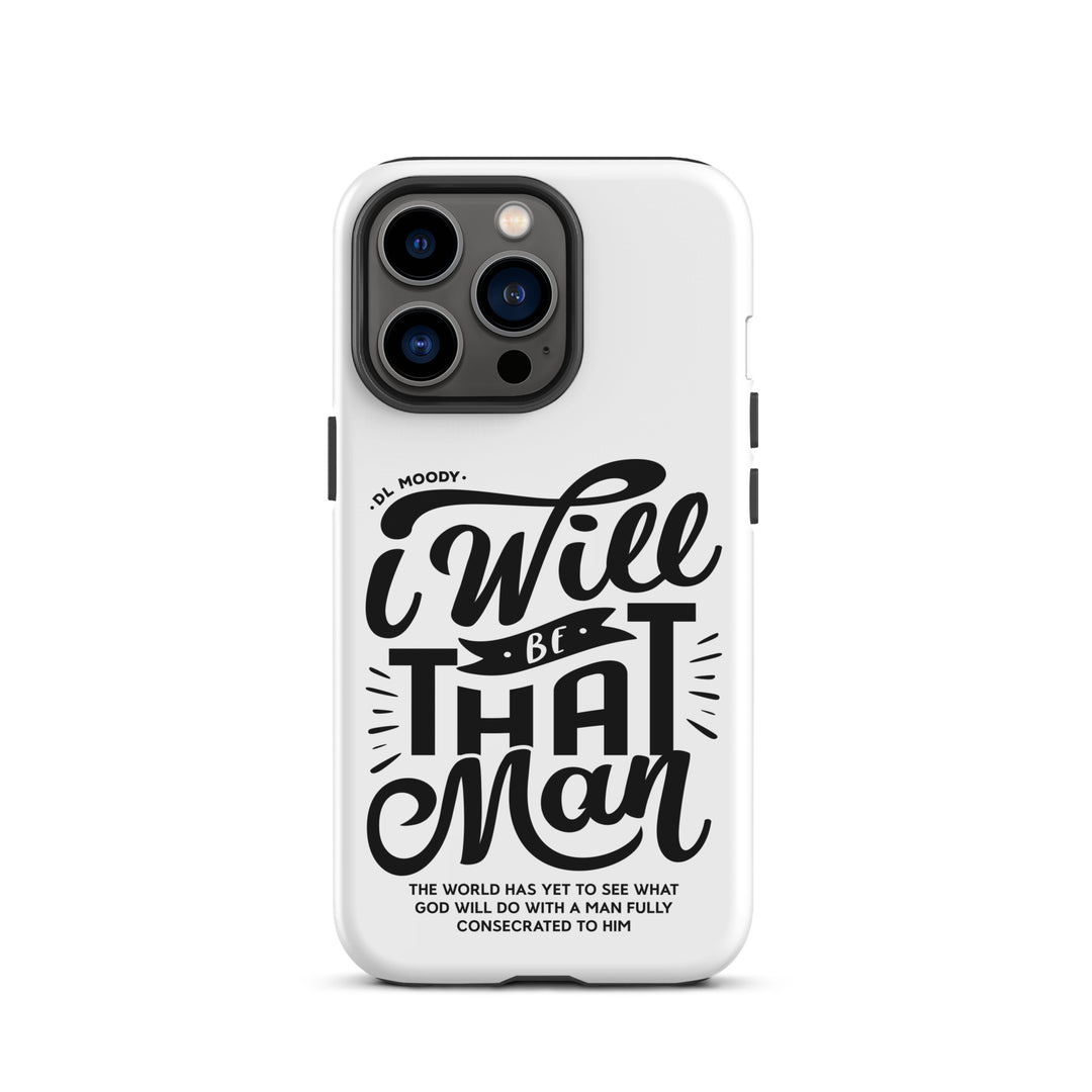 Christian Phone Case D.L. Moody's I Will Be That Man White for iPhone® iPhone® Phone Cases Matte iPhone 13 Pro