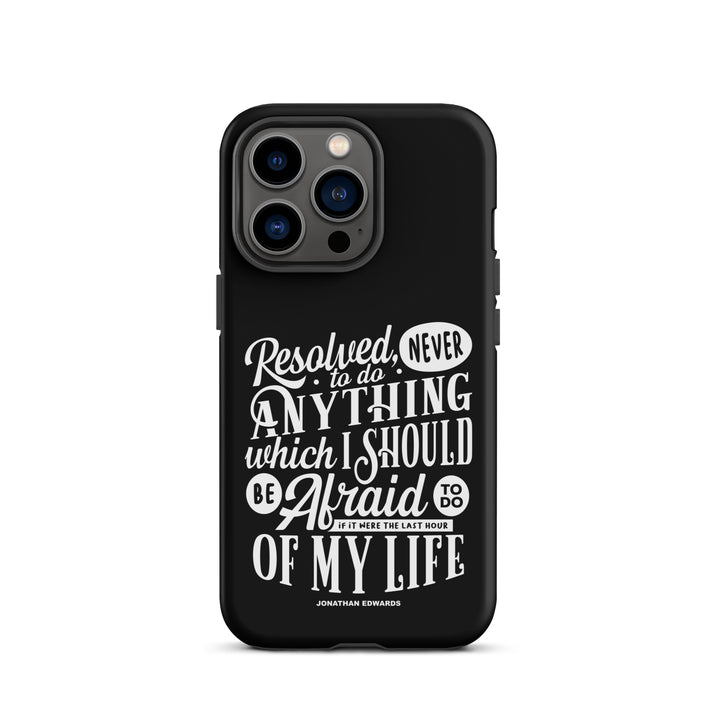 Christian Phone Case Jonathan Edwards Last Hour Black for iPhone® iPhone® Phone Cases Matte iPhone 13 Pro