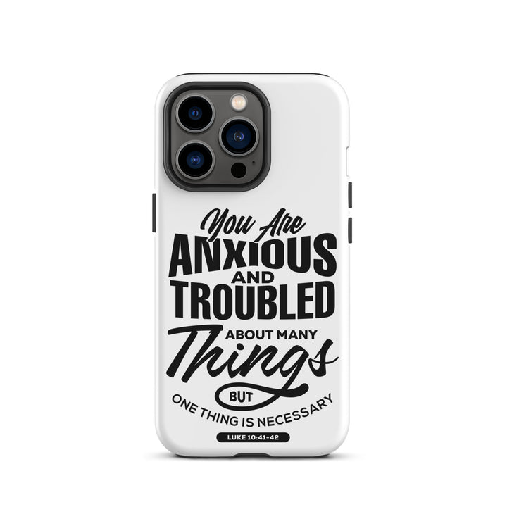 Christian Phone Case Anxious And Troubled White for iPhone® iPhone® Phone Cases Matte iPhone 13 Pro 