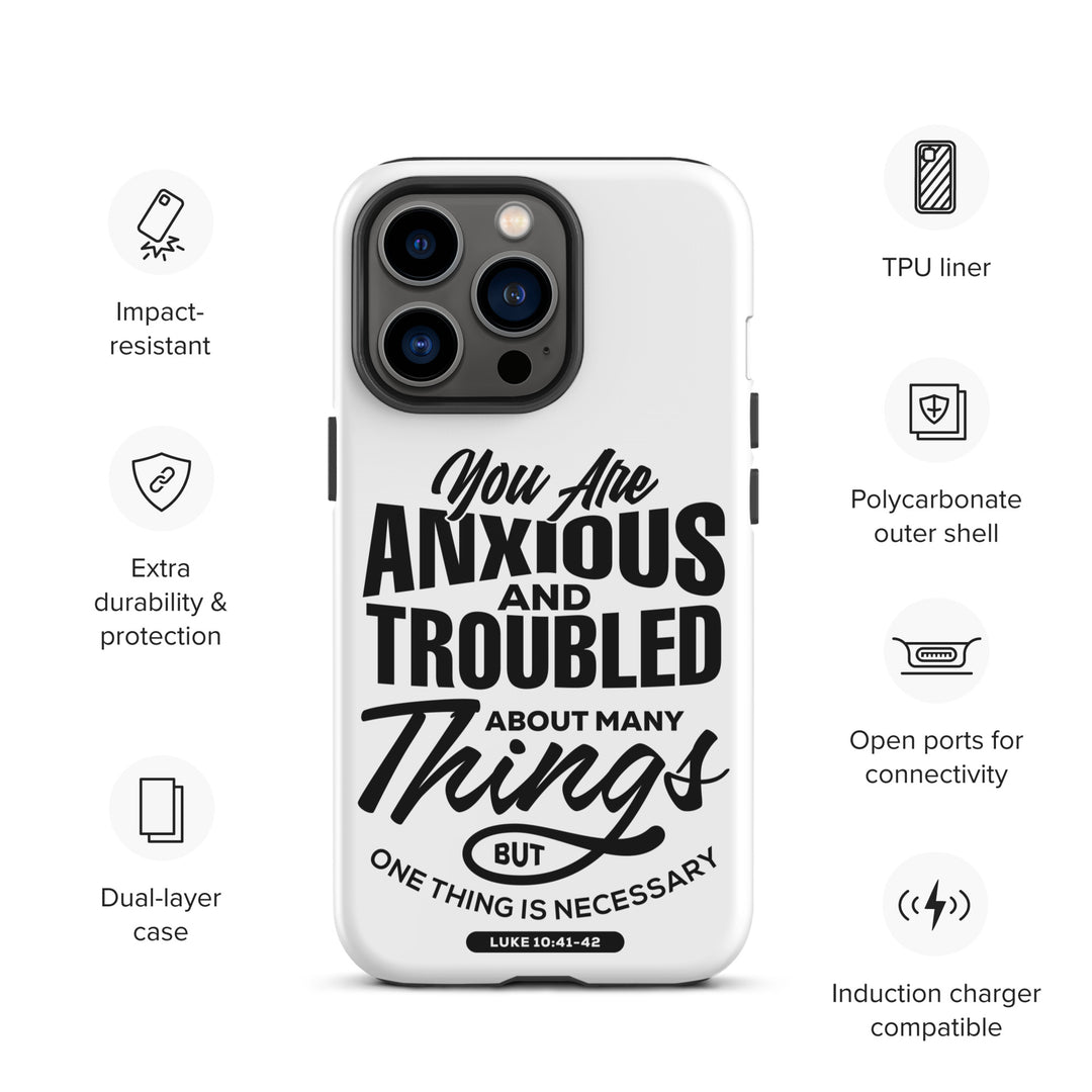 Christian Phone Case Anxious And Troubled White for iPhone® iPhone® Phone Cases   