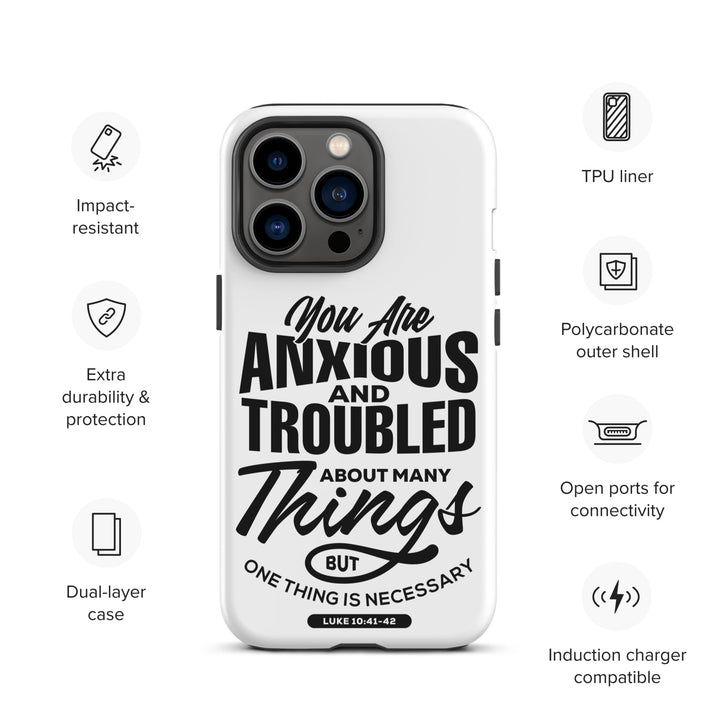 Christian Phone Case Anxious And Troubled White for iPhone® iPhone® Phone Cases   