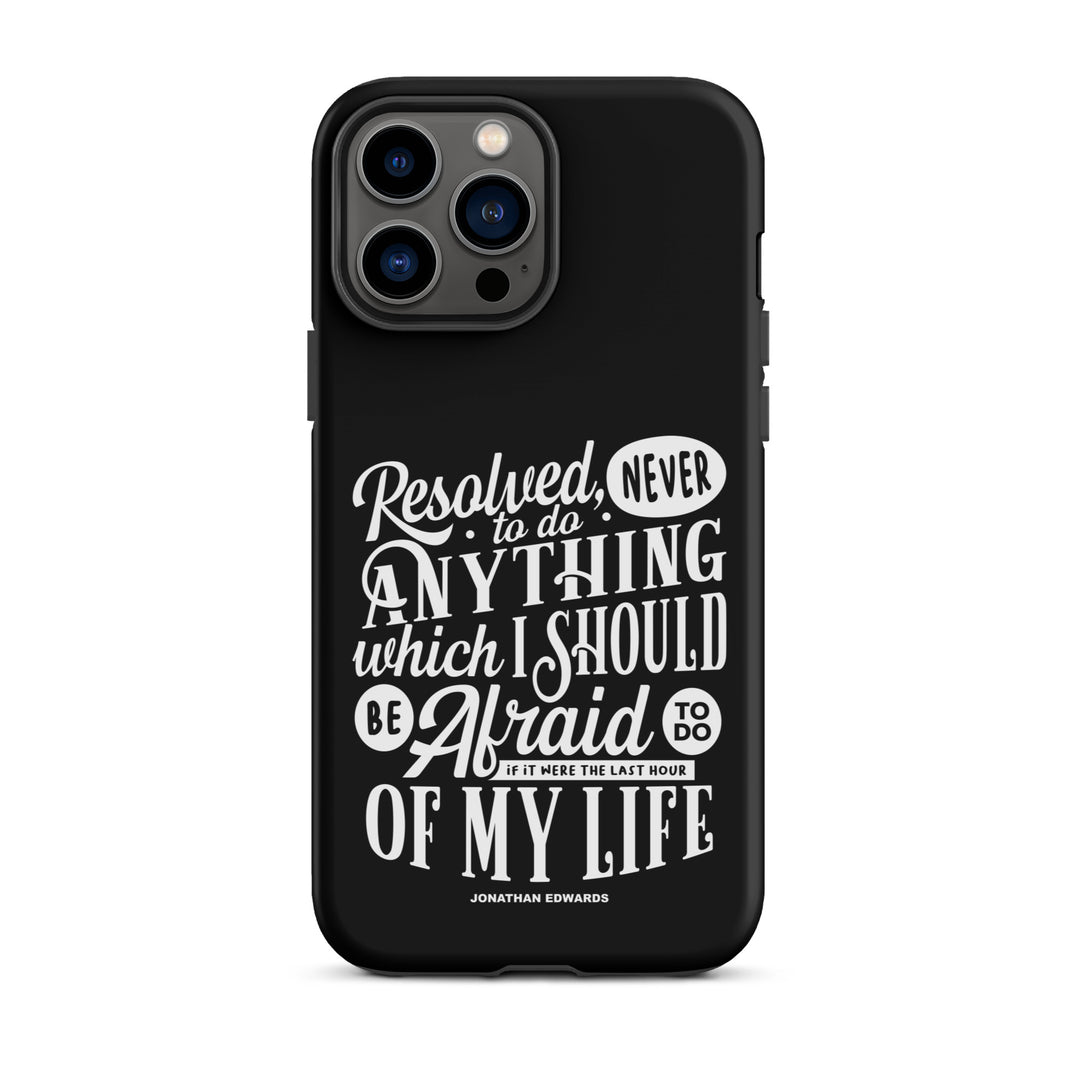 Christian Phone Case Jonathan Edwards Last Hour Black for iPhone® iPhone® Phone Cases Matte iPhone 13 Pro Max