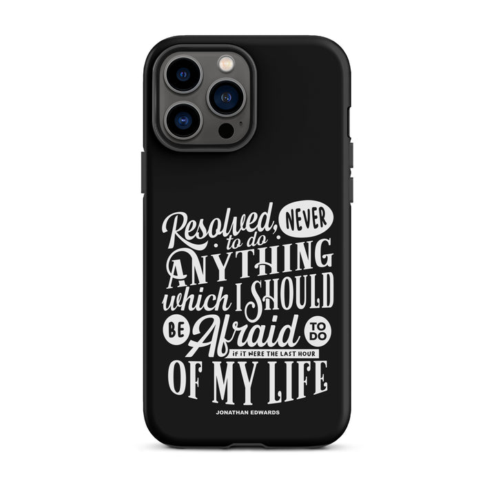 Christian Phone Case Jonathan Edwards Last Hour Black for iPhone® iPhone® Phone Cases Matte iPhone 13 Pro Max