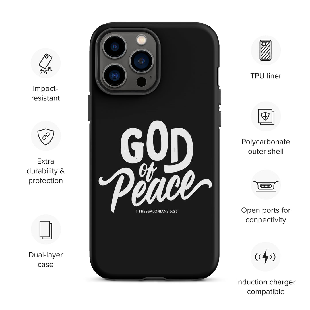 Christian Phone Case God of Peace Black for iPhone® iPhone® Phone Cases   