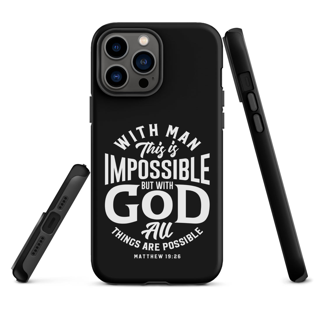 Christian Phone Case All Things Possible Black for iPhone® iPhone® Phone Cases   