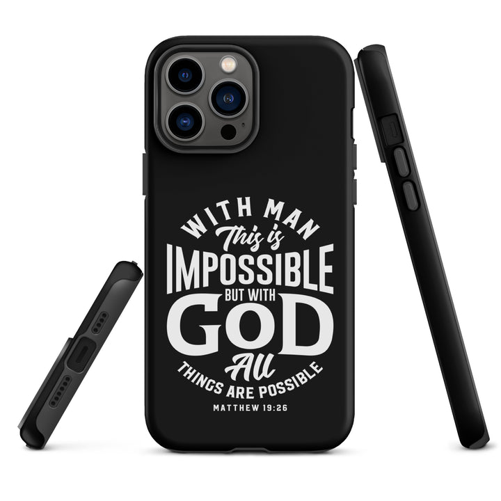 Christian Phone Case All Things Possible Black for iPhone® iPhone® Phone Cases   