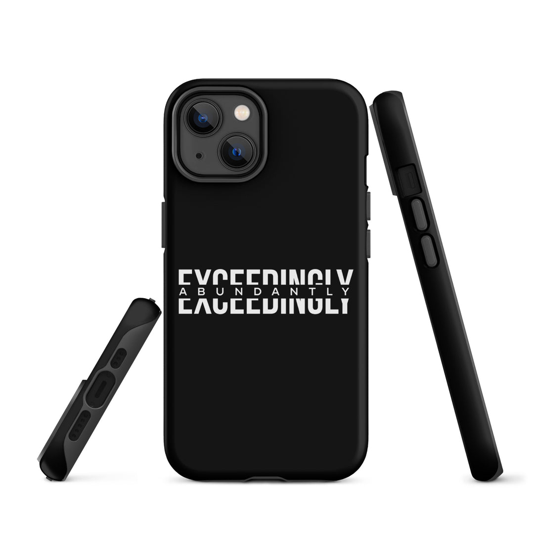 Christian Phone Case Exceedingly Abundantly Black for iPhone® iPhone® Phone Cases   