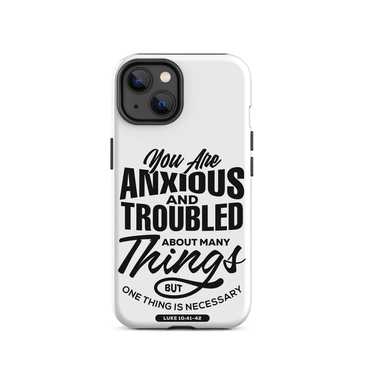 Christian Phone Case Anxious And Troubled White for iPhone® iPhone® Phone Cases Matte iPhone 14 