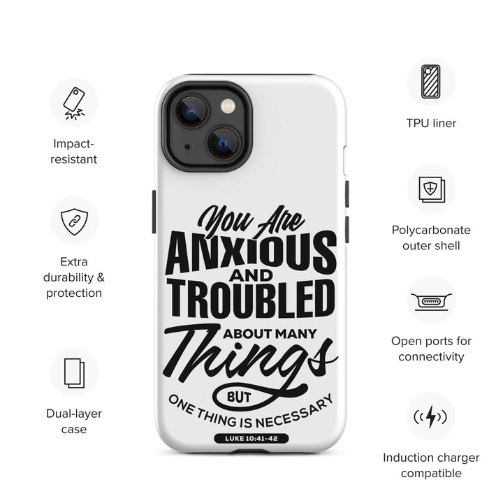Christian Phone Case Anxious And Troubled White for iPhone® iPhone® Phone Cases   