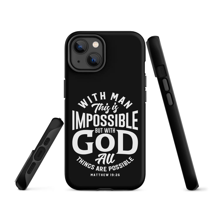 Christian Phone Case All Things Possible Black for iPhone® iPhone® Phone Cases   