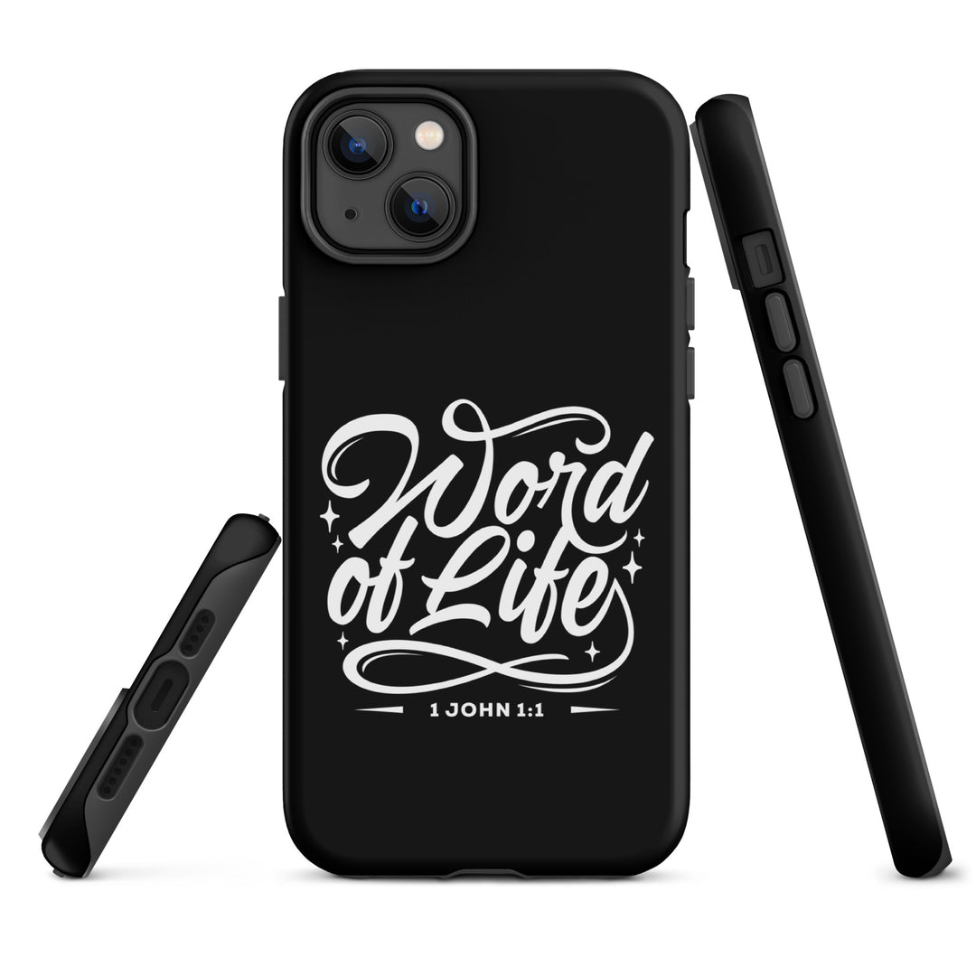 Christian Phone Case Word of Life Black for iPhone® iPhone® Phone Cases   