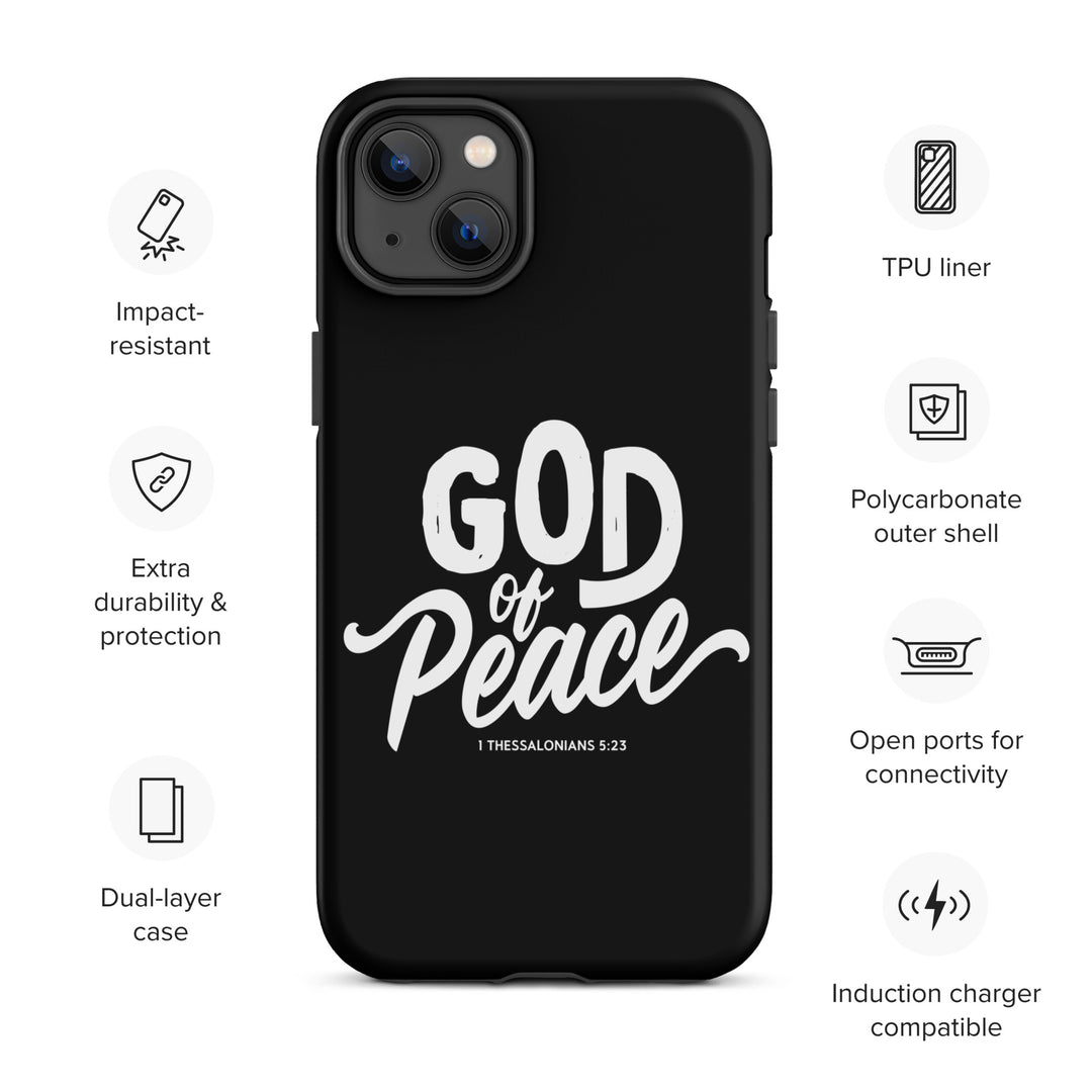 Christian Phone Case God of Peace Black for iPhone® iPhone® Phone Cases   