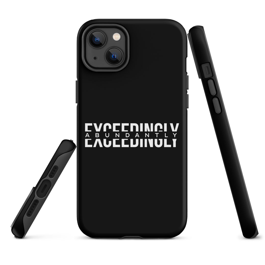 Christian Phone Case Exceedingly Abundantly Black for iPhone® iPhone® Phone Cases   