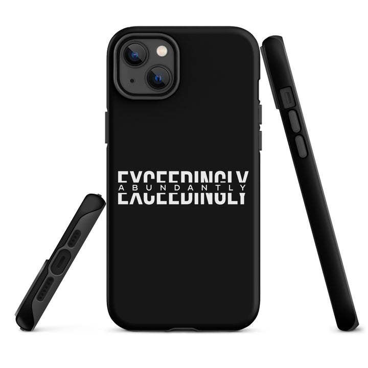 Christian Phone Case Exceedingly Abundantly Black for iPhone® iPhone® Phone Cases   