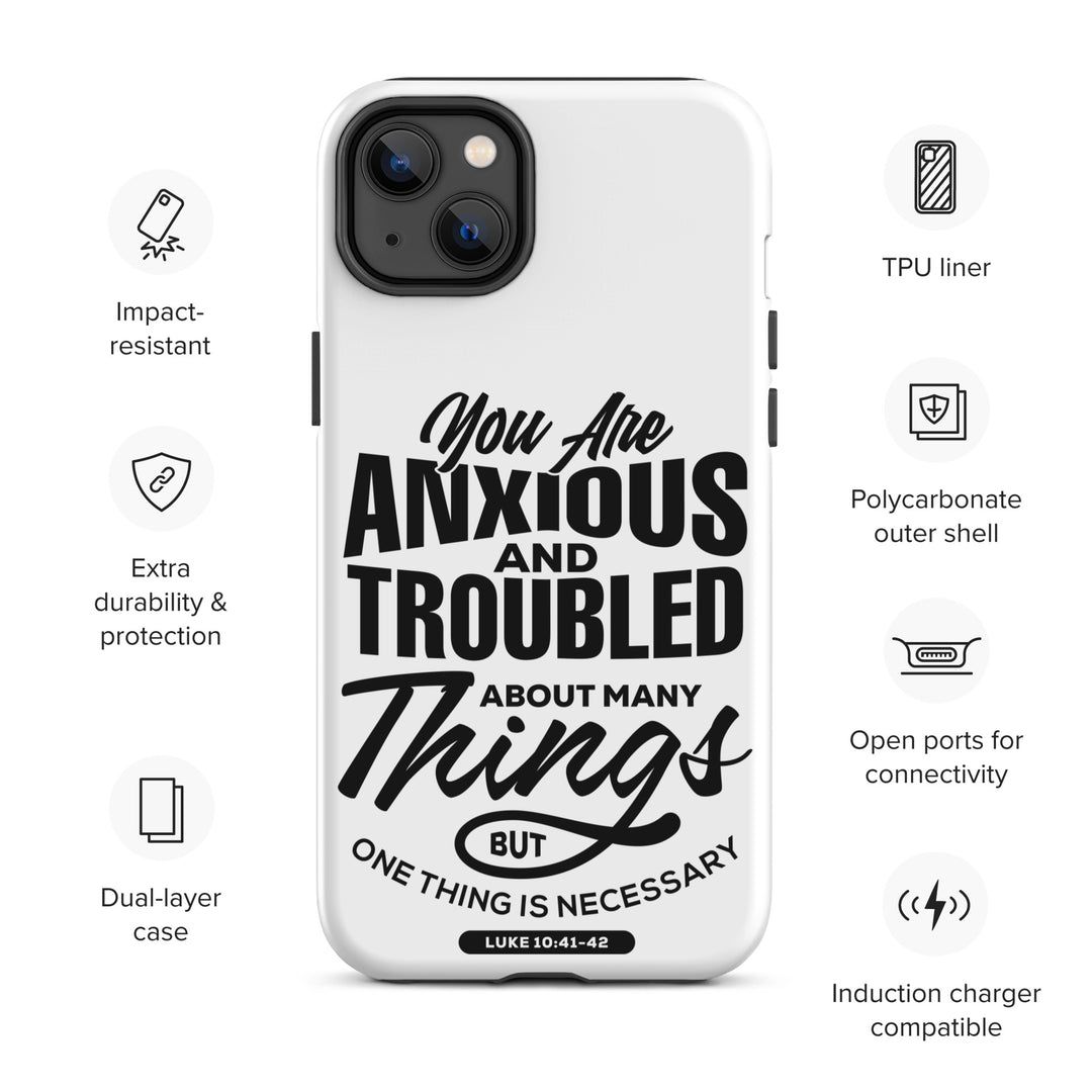 Christian Phone Case Anxious And Troubled White for iPhone® iPhone® Phone Cases   