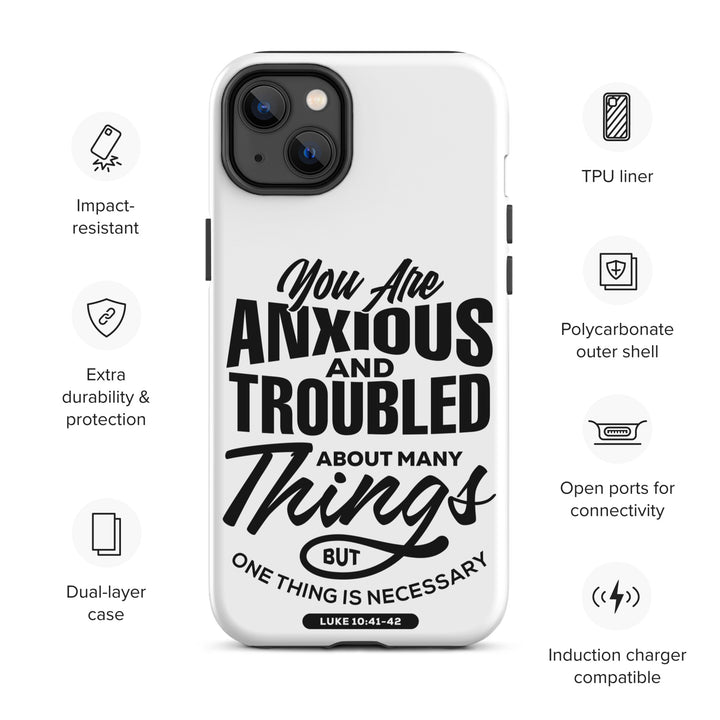 Christian Phone Case Anxious And Troubled White for iPhone® iPhone® Phone Cases   