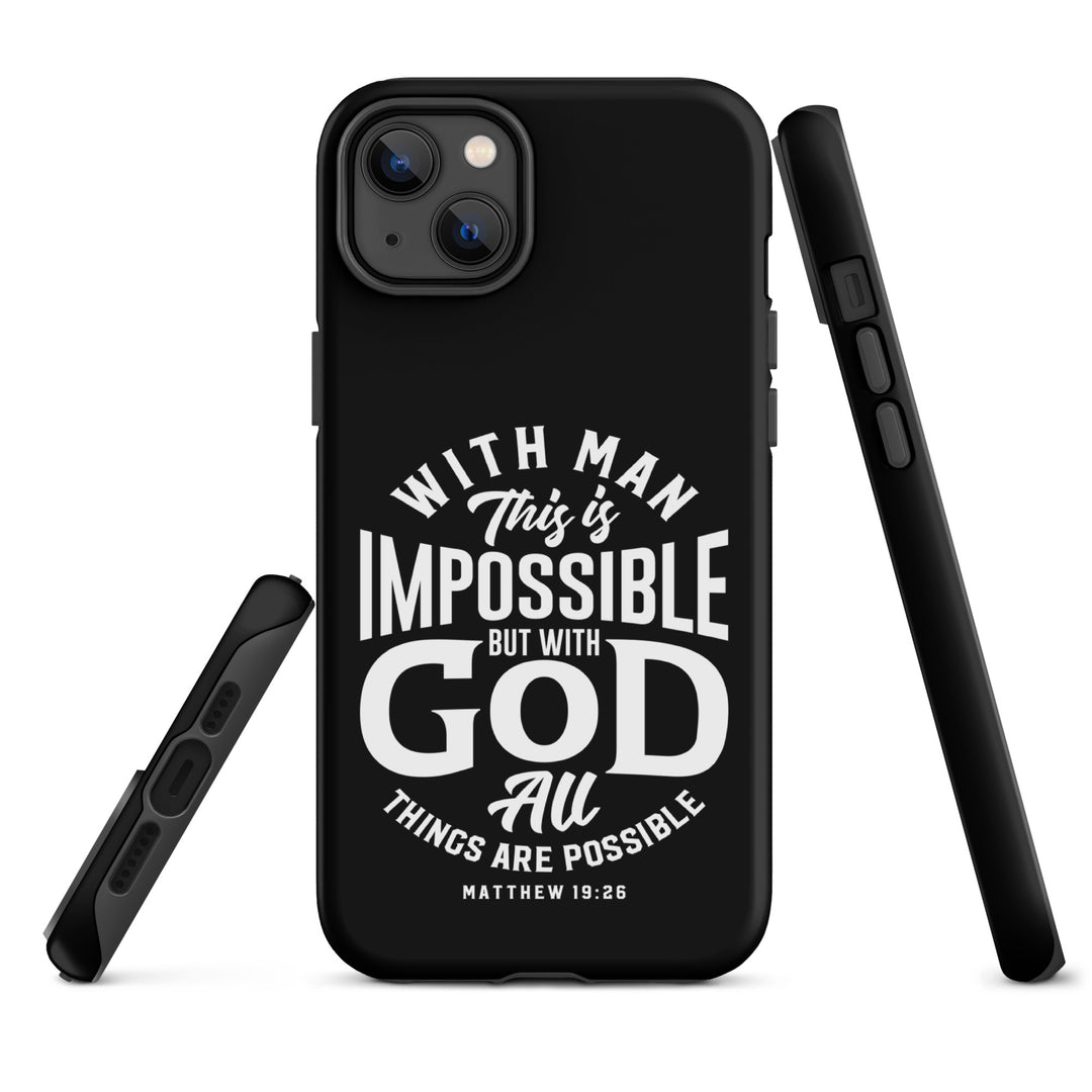 Christian Phone Case All Things Possible Black for iPhone® iPhone® Phone Cases   
