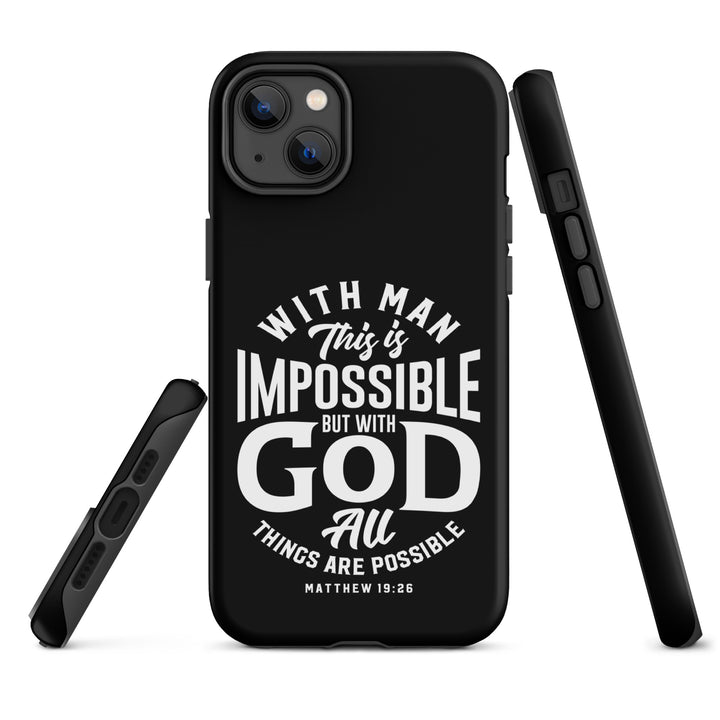 Christian Phone Case All Things Possible Black for iPhone® iPhone® Phone Cases   