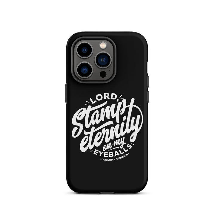 Christian Phone Case Stamp Eternity Black for iPhone® iPhone® Phone Cases Matte iPhone 14 Pro 