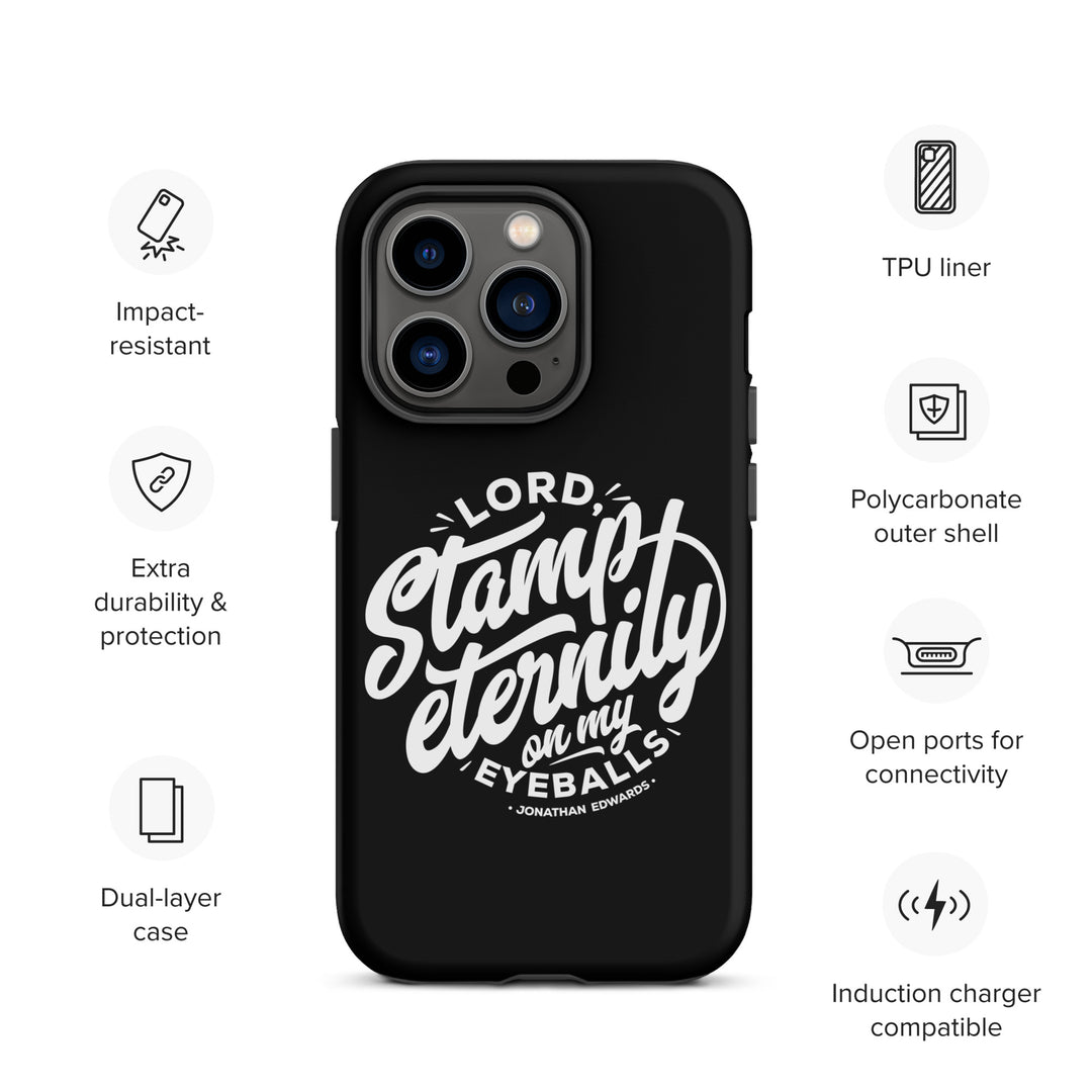 Christian Phone Case Stamp Eternity Black for iPhone® iPhone® Phone Cases   