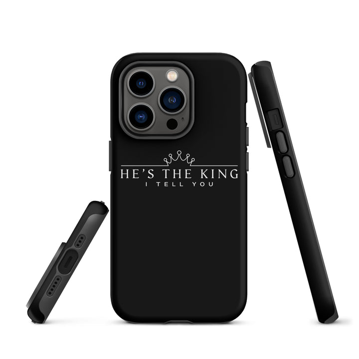 Christian Phone Case He's The King Black for iPhone® iPhone® Phone Cases   