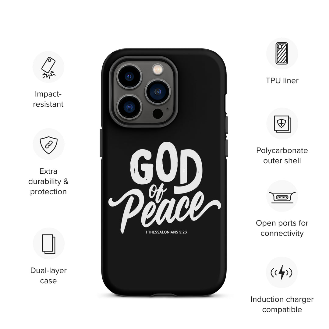 Christian Phone Case God of Peace Black for iPhone® iPhone® Phone Cases   