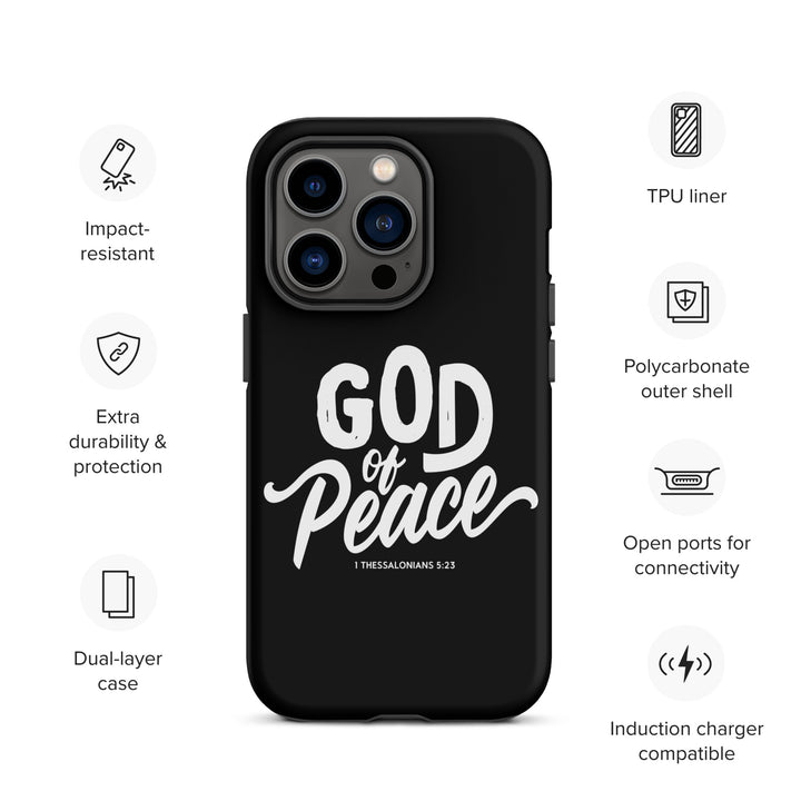 Christian Phone Case God of Peace Black for iPhone® iPhone® Phone Cases   