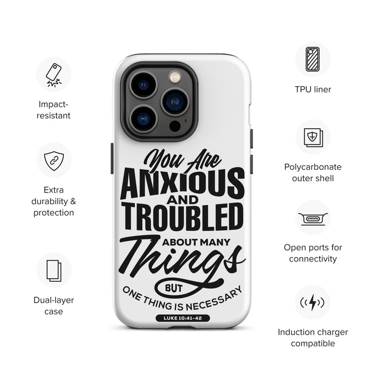 Christian Phone Case Anxious And Troubled White for iPhone® iPhone® Phone Cases   