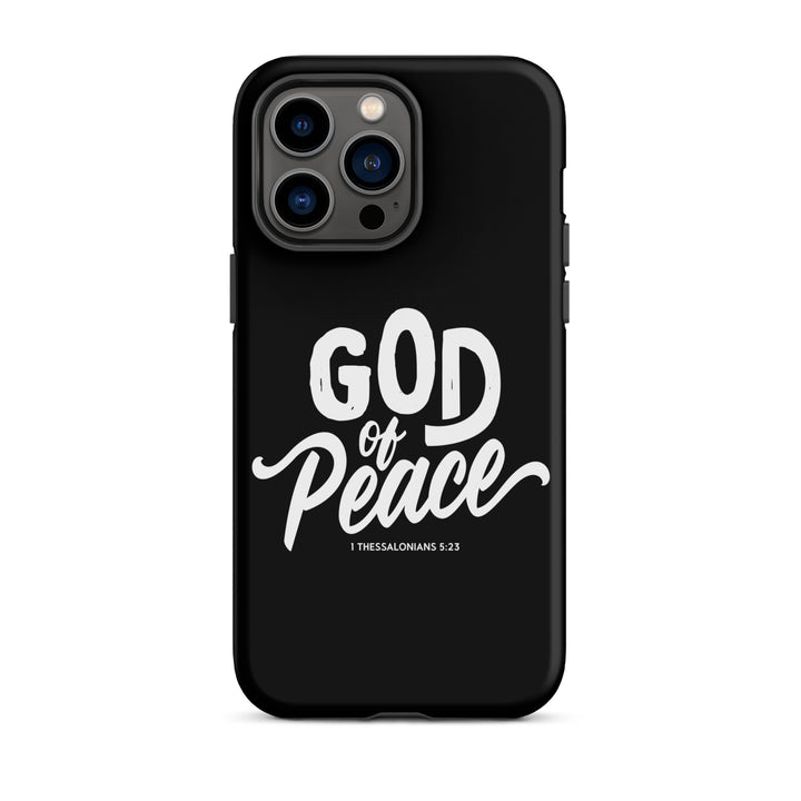 Christian Phone Case God of Peace Black for iPhone® iPhone® Phone Cases Matte iPhone 14 Pro Max 