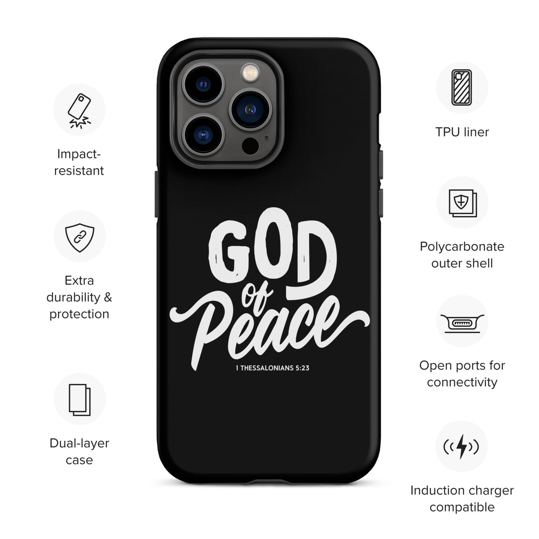 Christian Phone Case God of Peace Black for iPhone® iPhone® Phone Cases   