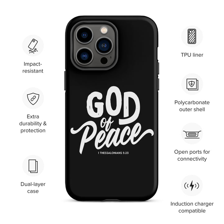 Christian Phone Case God of Peace Black for iPhone® iPhone® Phone Cases   