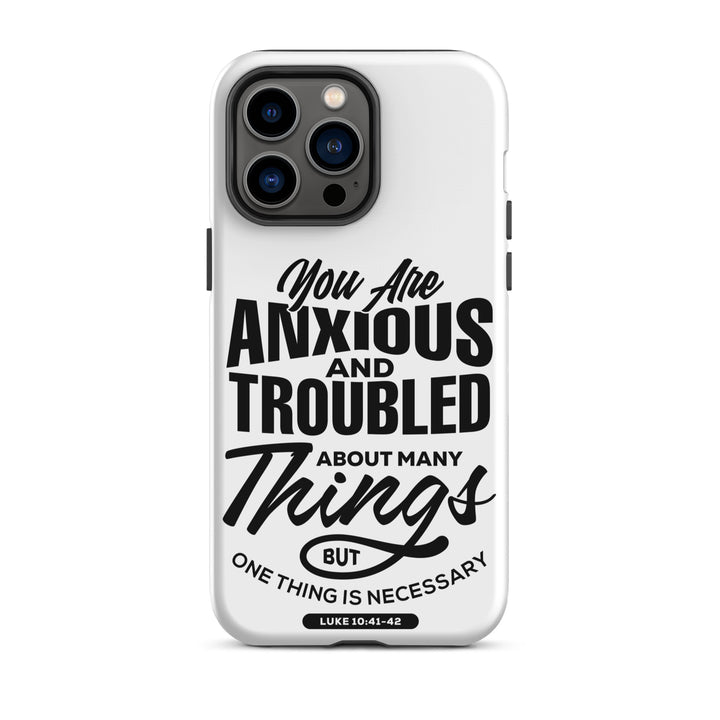 Christian Phone Case Anxious And Troubled White for iPhone® iPhone® Phone Cases Matte iPhone 14 Pro Max 