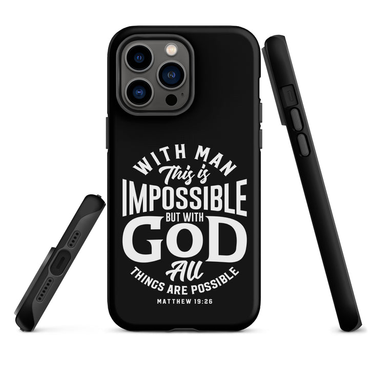 Christian Phone Case All Things Possible Black for iPhone® iPhone® Phone Cases   