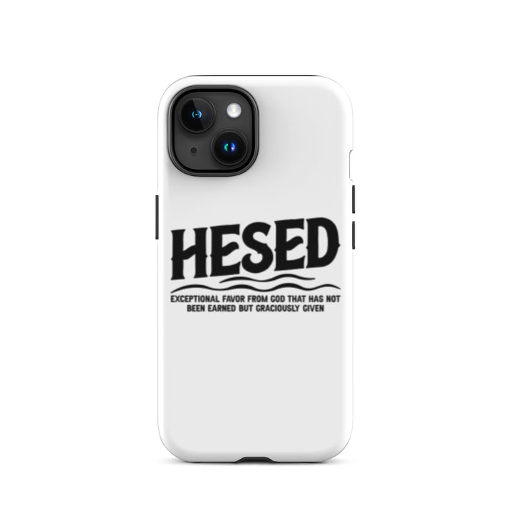 Christian Phone Case Hesed Exceptional Favor White for iPhone® iPhone® Phone Cases Matte iPhone 15 