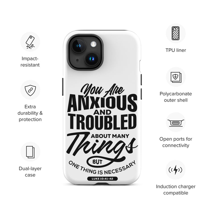 Christian Phone Case Anxious And Troubled White for iPhone® iPhone® Phone Cases   