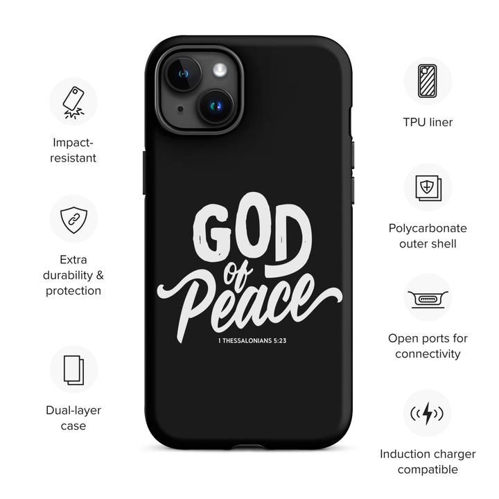Christian Phone Case God of Peace Black for iPhone® iPhone® Phone Cases   