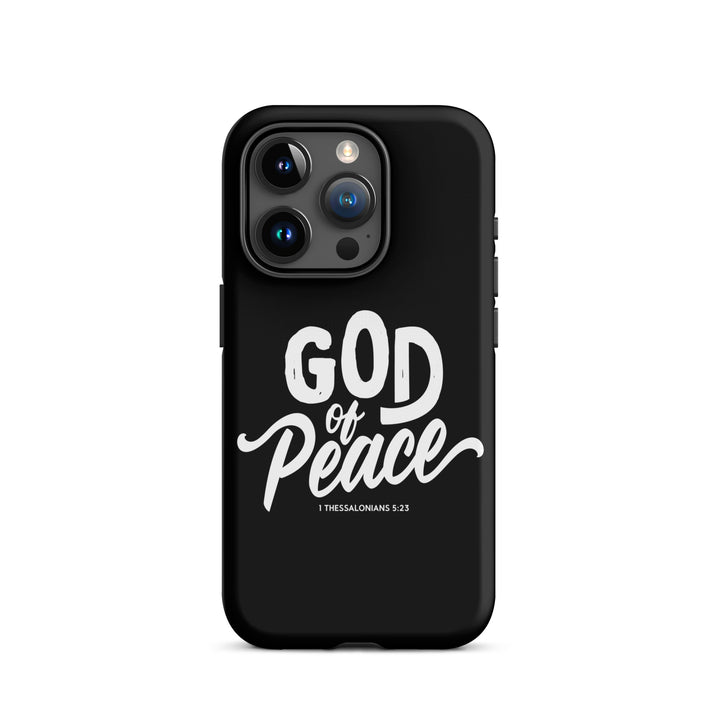 Christian Phone Case God of Peace Black for iPhone® iPhone® Phone Cases Matte iPhone 15 Pro 