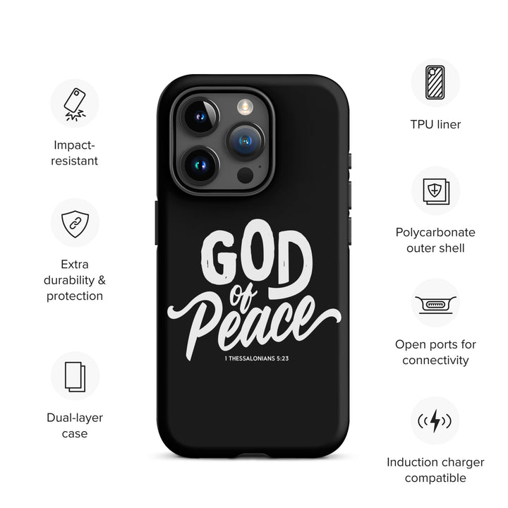 Christian Phone Case God of Peace Black for iPhone® iPhone® Phone Cases   