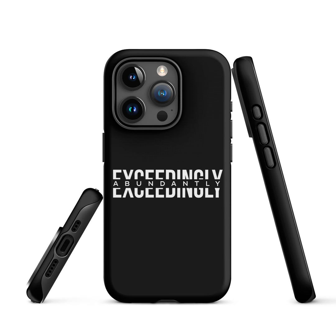 Christian Phone Case Exceedingly Abundantly Black for iPhone® iPhone® Phone Cases   