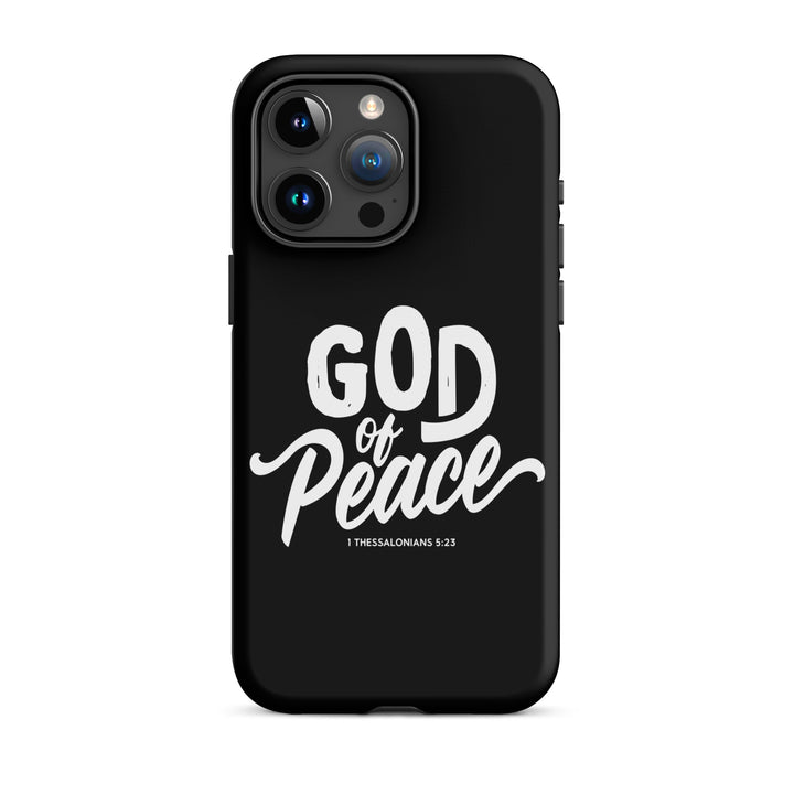 Christian Phone Case God of Peace Black for iPhone® iPhone® Phone Cases Matte iPhone 15 Pro Max 