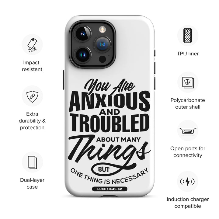 Christian Phone Case Anxious And Troubled White for iPhone® iPhone® Phone Cases   