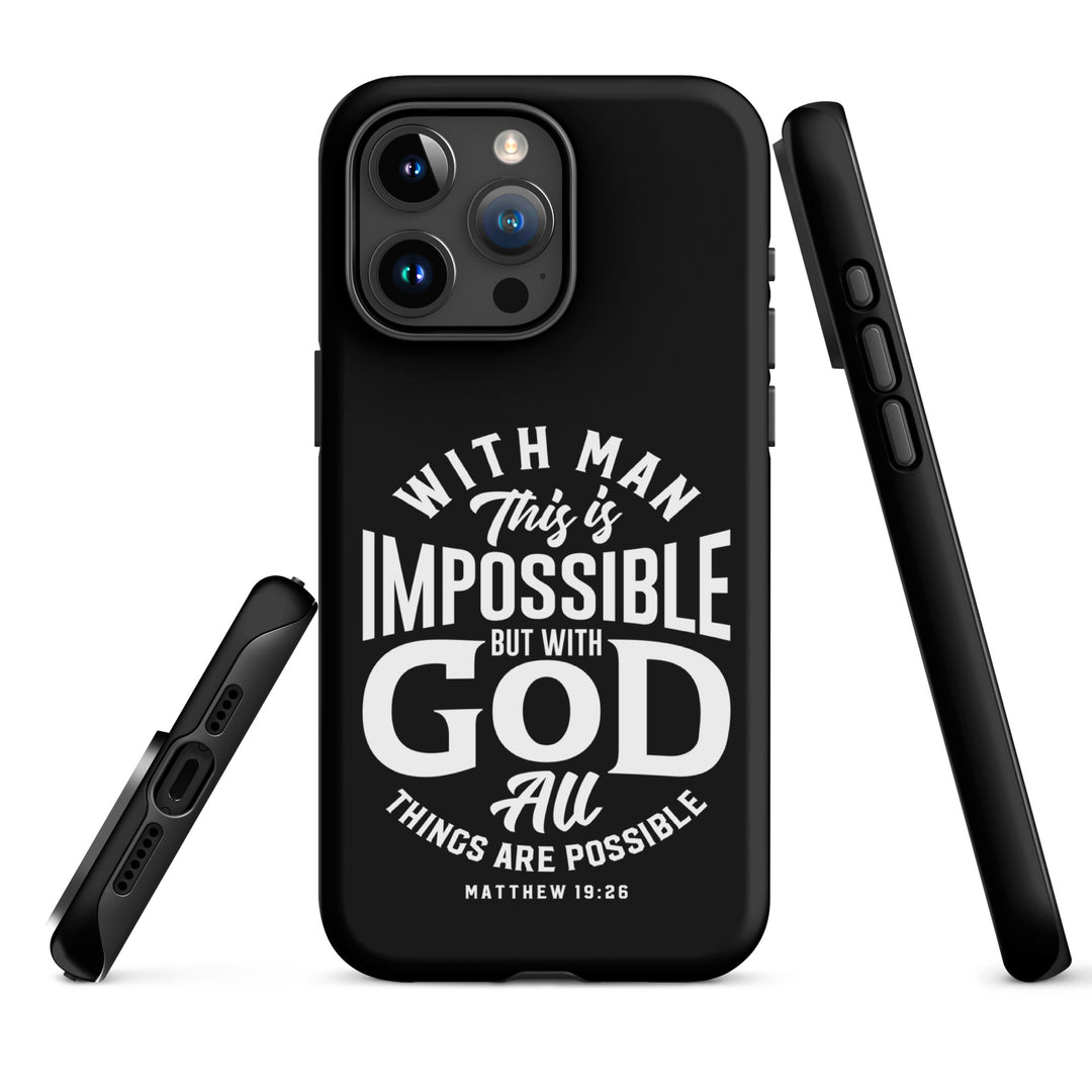 Christian Phone Case All Things Possible Black for iPhone® iPhone® Phone Cases   