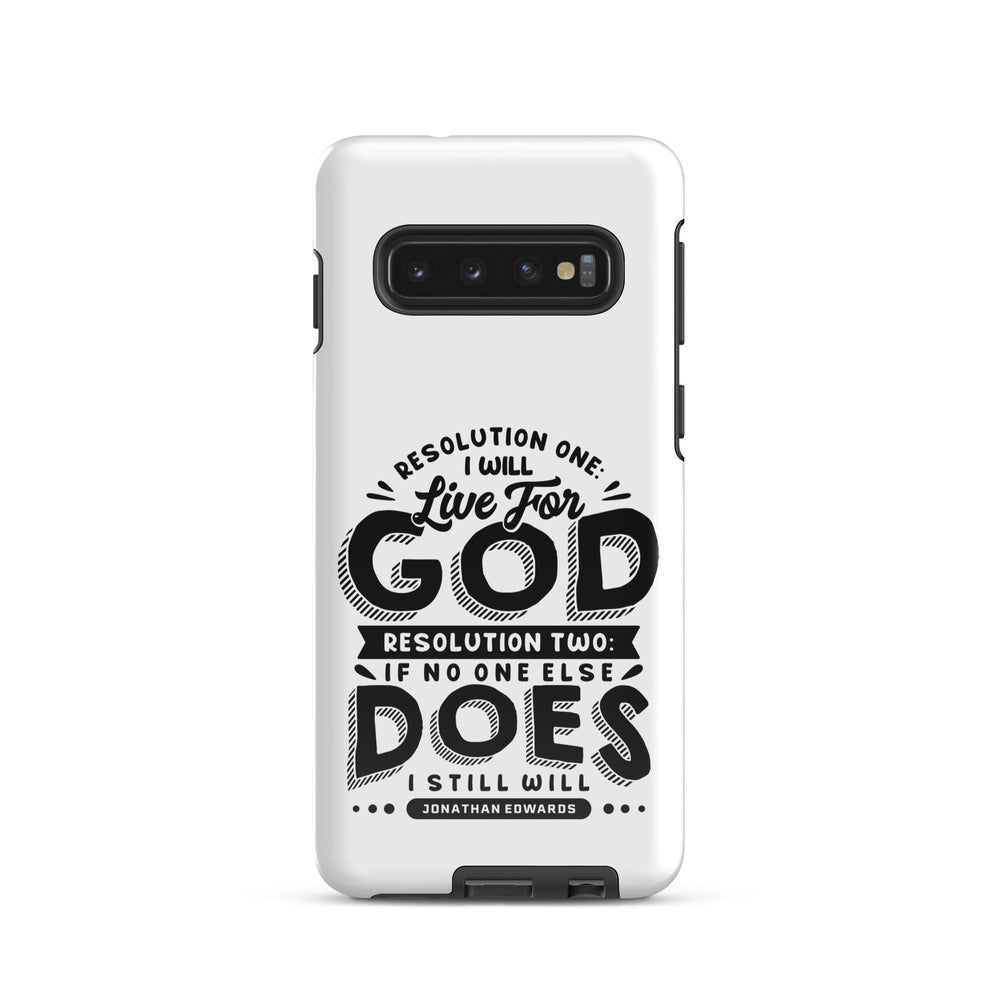 Christian Phone Case Jonathan Edwards Live For God White for Samsung® Samsung® Phone Cases Glossy Samsung Galaxy S10