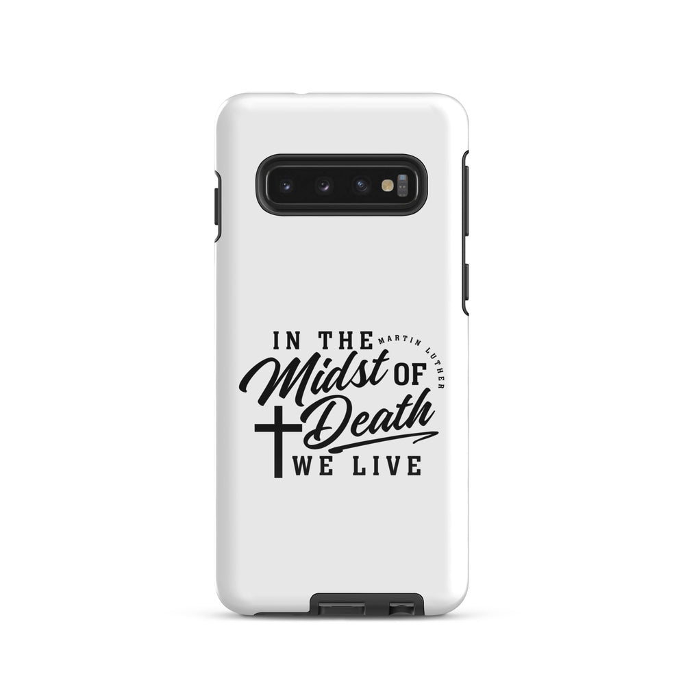Christian Phone Case Martin Luther's Midst of Death White for Samsung® Samsung® Phone Cases Glossy Samsung Galaxy S10