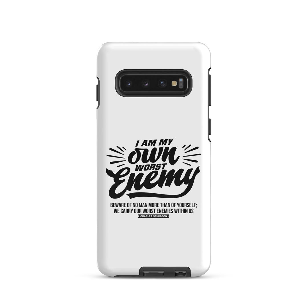 Christian Phone Case Charles Spurgeon's Worst Enemy White for Samsung® Samsung® Phone Cases Glossy Samsung Galaxy S10
