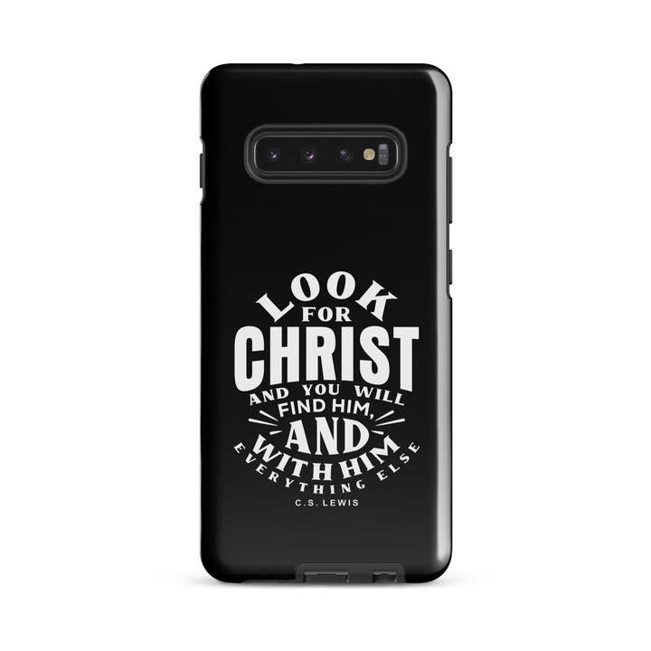 Christian Phone C.S. Lewis Case Look For Christ Black for Samsung® Samsung® Phone Cases Glossy Samsung Galaxy S10 Plus