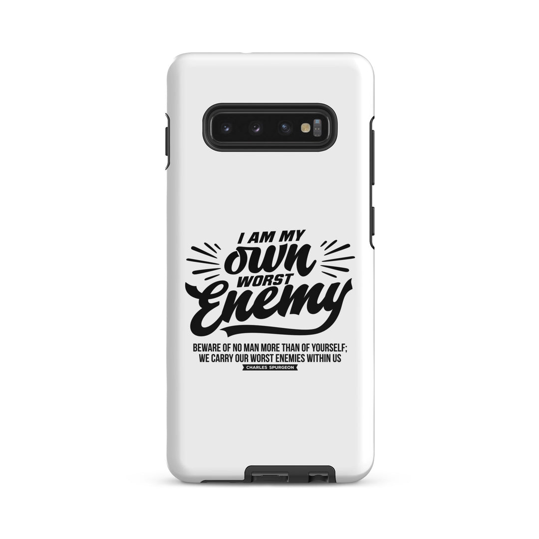 Christian Phone Case Charles Spurgeon's Worst Enemy White for Samsung® Samsung® Phone Cases Glossy Samsung Galaxy S10 Plus