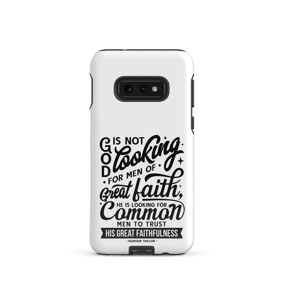 Christian Phone Case Hudson Taylor Common Men White for Samsung® Samsung® Phone Cases Glossy Samsung Galaxy S10e