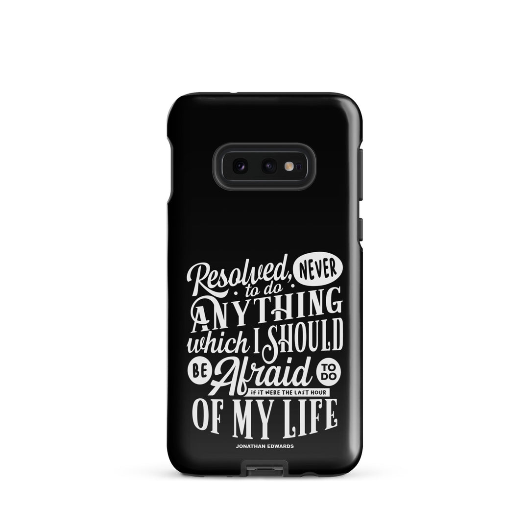 Christian Phone Case Jonathan Edwards Last Hour Black for Samsung® Samsung® Phone Cases Glossy Samsung Galaxy S10e