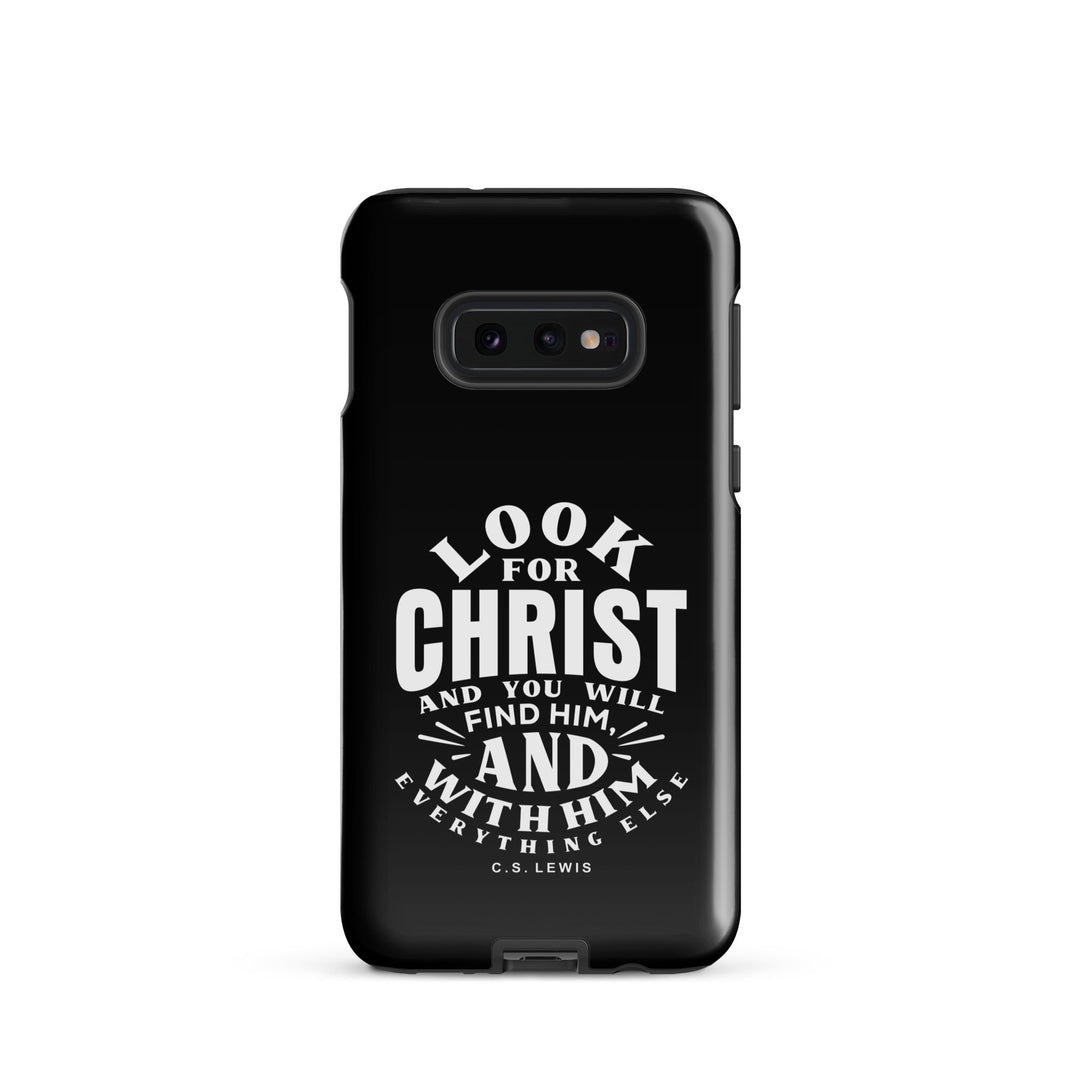Christian Phone C.S. Lewis Case Look For Christ Black for Samsung® Samsung® Phone Cases Glossy Samsung Galaxy S10e